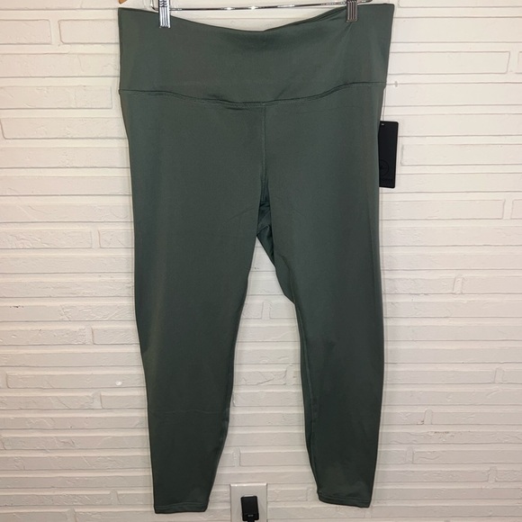 90 Degree Dark Forest Fleece Lined Nimbus Leggings, Women’s Plus Size 1x - Picture 1 of 7